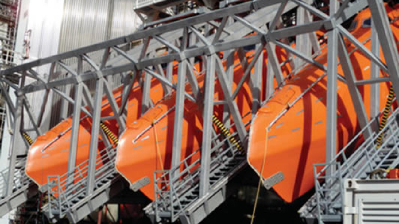 free fall life boat davits